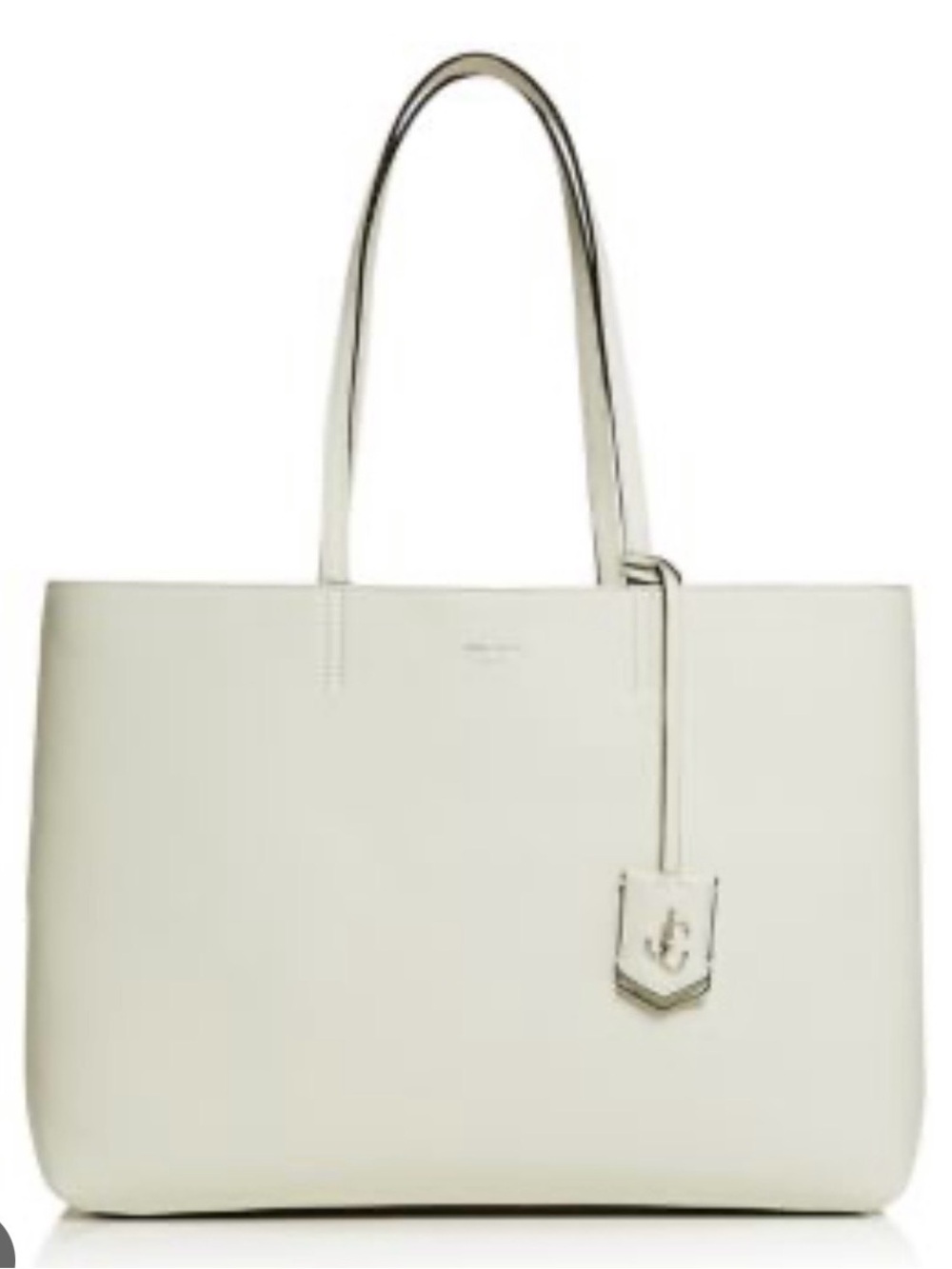 Jimmy Choo Nine2Five White Leather Tote